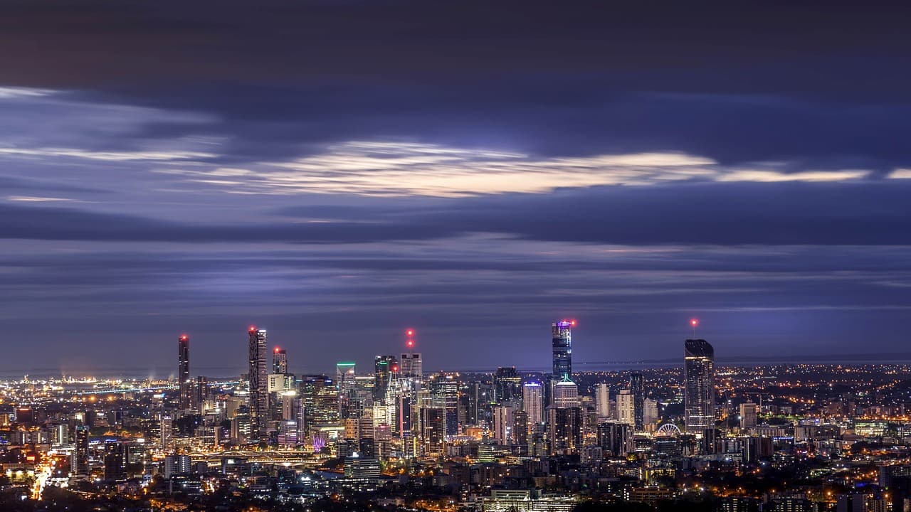 Greater Brisbane aerial view showing the Brisbane River and cityscape